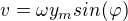 kopírovat do textarea $v=\omega y_{m}sin(\varphi )$