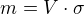 kopírovat do textarea $m=V\cdot \sigma$