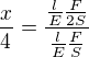 kopírovat do textarea $\frac x4=\frac{\frac lE\frac F{2S}}{\frac lE\frac FS}$