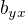 $b_{yx}$