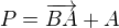 kopírovat do textarea $P=\overrightarrow{BA}+A$