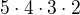 kopírovat do textarea $5\cdot 4\cdot 3\cdot 2$
