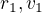 $r_{1},v_{1}$