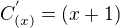 kopírovat do textarea $C^{'}_{(x)}=(x+1)$