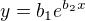 $y=b_1e^{b_2x}$