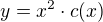$y = x^2 \cdot c(x)$
