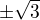 $\pm\sqrt{3}$