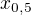 $x_{0,5}$