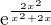 $\mathrm{e}^{\frac{2x^{2}}{x^{2}+2x}}$