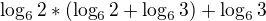 kopírovat do textarea $\log_{6}2*(\log_{6}2+\log_{6}3)+\log_{6}3$