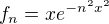 $f_{n}=xe^{-n^{2}x^{2}}$