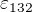$\varepsilon_{132}$