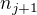 $n_{j+1}$