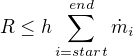 kopírovat do textarea $R \le h \sum_{i=start}^{end} \dot{m}_{i} $