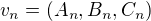 $v_n=(A_n,B_n,C_n)$