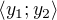 $\langle y_{1};y_{2}\rangle$