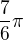 $\frac{7}{6}\pi $