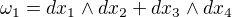 $\omega _{1}=dx_{1} \wedge dx_{2} +dx_{3} \wedge dx_{4} $
