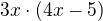 $3x\cdot (4x-5)$