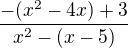 kopírovat do textarea $\frac{-(x^{2}-4x)+3}{x^{2}-(x-5)}$