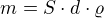 kopírovat do textarea $m=S\cdot d\cdot \varrho $