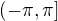 $(-\pi ,\pi ]$