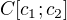 $C[c_{1};c_{2}]$