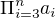 $\Pi ^{n}_{i=3}a_i$