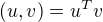 $(u, v) = u^{T} v$