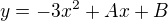 $y=-3x^2+Ax+B$