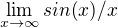 $\lim_{x\to\infty }sin(x)/x$