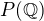$P(\mathbb{Q})$