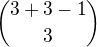 ${3+3-1\choose3}$