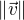 $\|\vec{v}\|$