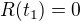 $R(t_1)=0$