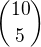 kopírovat do textarea ${10\choose5}$