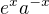 $e^{x}a^{-x}$