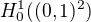 $H^1_0((0,1)^2)$