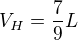 kopírovat do textarea $V_H = \frac{7}{9}L$