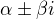 $\alpha \pm \beta i$