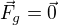 $\vec F_g=\vec 0$