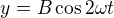 $y=B\cos2\omega t$