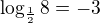 $\log_{\frac12}{8}=-3$