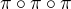 $\pi \circ \pi \circ \pi$