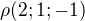 $\rho (2;1;-1)$
