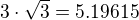 kopírovat do textarea $3\cdot \sqrt{3}= 5.19615$