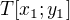 $T[x_{1};y_{1}]$