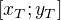 $[x_{T};y_{T}]$
