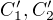 $C'_1,C'_2$