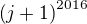 $\(j+1\)^{2016}$
